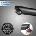Nettlife Spültischarmatur Badezimmer Waschbecken Mixer Armaturen Schwarz Edelstahl Bild 4