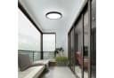 Nettlife LED Panel Schwarz Kaltweiß Ø22cm Deckenleuchte Bild 1