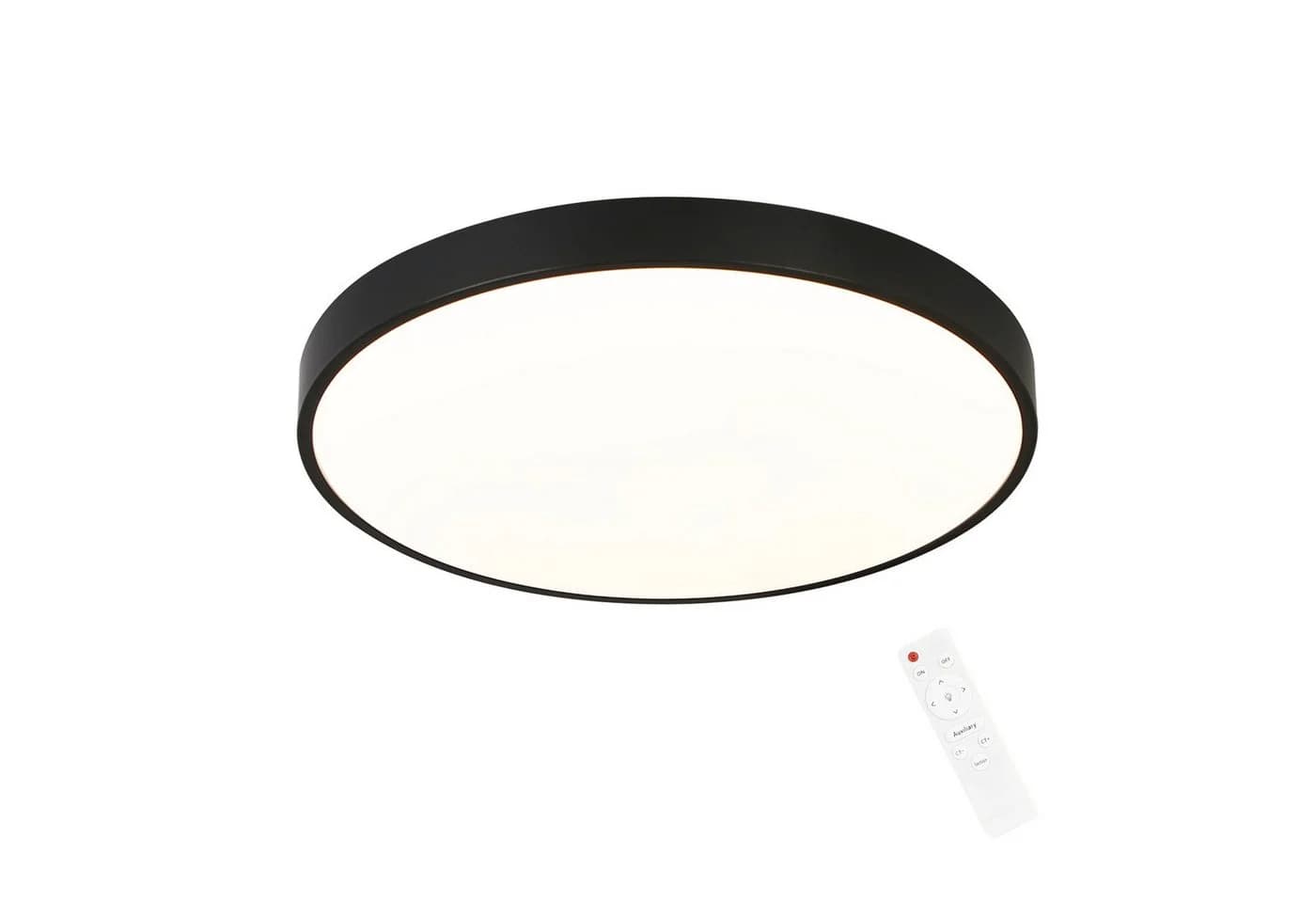 Nettlife LED Panel Deckenleuchte 37cm Schwarz Dimmbar mit Fernbedienung - Bild 2