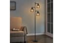 Nettlife Stehlampe Federform Schwarz Bild 1