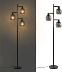 Nettlife Stehlampe Federform Schwarz Bild 5