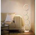 Nettlife LED Stehlampe Standleuchte 5 Birne Ringform Weiß Bild 1