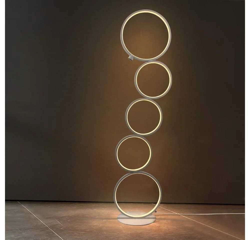 Nettlife LED Stehlampe Standleuchte 5 Birne Ringform Weiß - Bild 3