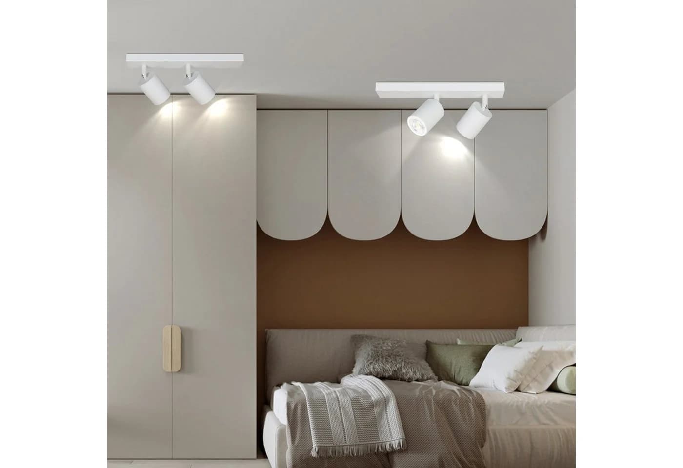 Nettlife Deckenstrahler GU10 Schwenkbar 350° LED wechselbar Weiß - Bild 3