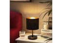 Nettlife Nachttischlampe Sternenhimmel Schwarz & Gold Stoffschirm Bild 3