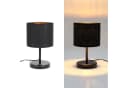 Nettlife Nachttischlampe Sternenhimmel Schwarz & Gold Stoffschirm Bild 4