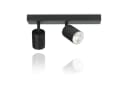 Nettlife Deckenstrahler GU10 Schwarz 2flammig 350° Schwenkbar LED wechselbar Bild 2