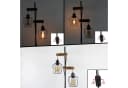 Nettlife Stehlampe Retro Holz 151cm 2 Leuchtmittel Bild 1