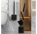 JASLIFE Toilettenbürste mit Halter TPR Bürstenkopf Abnehmbarer Griff Bild 2