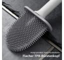 JASLIFE Toilettenbürste mit Halter TPR Bürstenkopf Abnehmbarer Griff Bild 3