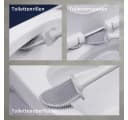 JASLIFE Toilettenbürste mit Halter TPR Bürstenkopf Abnehmbarer Griff Bild 5