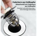 JASLIFE Waschbeckenstöpsel Pop-up-Ablaufstopfen 34–40 mm Bild 4