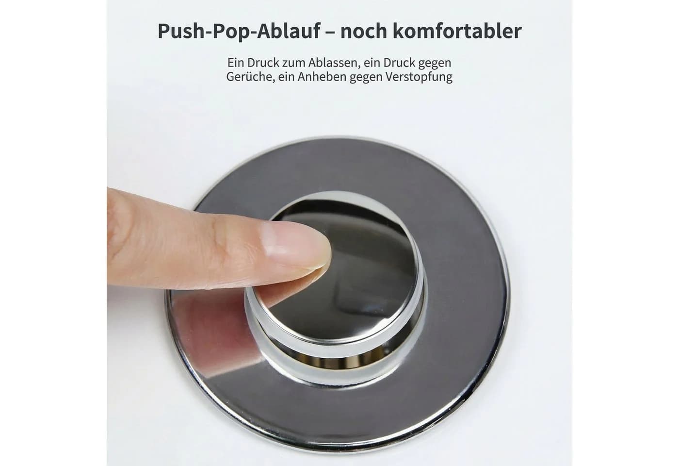 JASLIFE Waschbeckenstöpsel Pop-up-Ablaufstopfen 34–40 mm - Bild 5