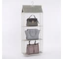 JASLIFE Hängeregal Taschen Organizer Beige Mesh Bild 2