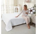 JASLIFE Musselin Wohndecke 100% Baumwolle Weiß Bild 3