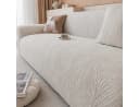 JASLIFE Sofahusse Wellenstruktur Grau Elastisch Jacquard Bild 2
