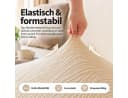 JASLIFE Sofahusse Wellenstruktur Grau Elastisch Jacquard Bild 4