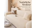 JASLIFE Sofahusse Wellenstruktur Grau Elastisch Jacquard Bild 1