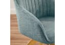 Art Leon Esszimmerstuhl CC001 Drehbar mit Eichenholzbeinen Grau/Blau/Beige Bild 3