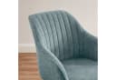 Art Leon Esszimmerstuhl CC001 Drehbar mit Eichenholzbeinen Grau/Blau/Beige Bild 4
