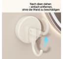 HoyoLee Wandhaken Vakuum Saug Haken ohne Bohren Grau/Weiß 4er Set Bild 5