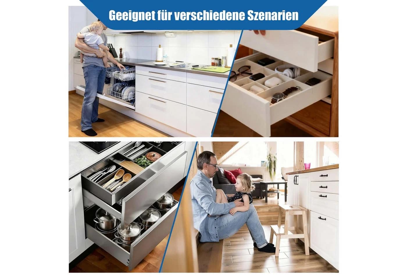 Wayne Hardware Schubladenauszug SoftClose 3D Verstellbar - Bild 4