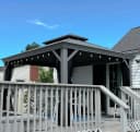 PURPLE LEAF Pavillon Hardtop Alu Gartenpavillon Hellgrau Bild 1