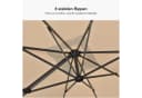 PURPLE LEAF Sonnenschirm Ampelschirm Beige UV50+ 360° Rotation Bild 5