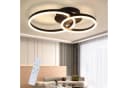 ZMH LED Deckenleuchte Dimmbar Schwarz/Gold Modern 46/74W Wohnzimmer Bild 2