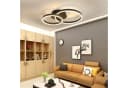 ZMH LED Deckenleuchte Dimmbar Schwarz/Gold Modern 46/74W Wohnzimmer Bild 4