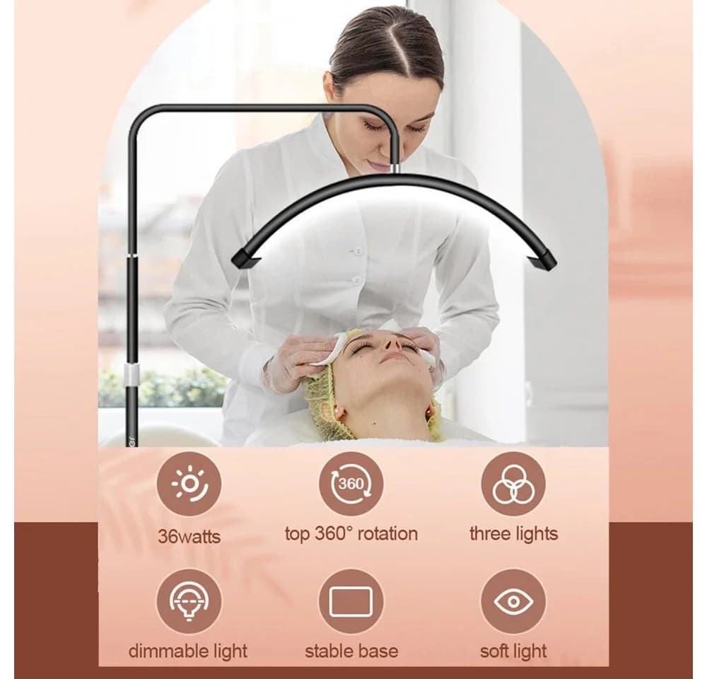 Andoer LED Stehlampe HD-M6X 36W Boden-LED-Videoleuchte Schwarz - Bild 4