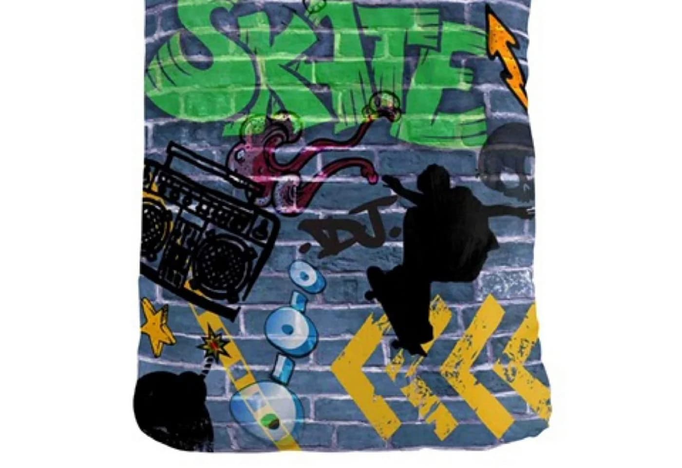ESPiCO Jugendbettwäsche Graffiti Renforcé 2-teilig Blau Bunt - Bild 3