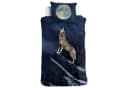 ESPiCO Bettwäsche Wolf Vollmond Renforcé 2-teilig Blau Bild 2
