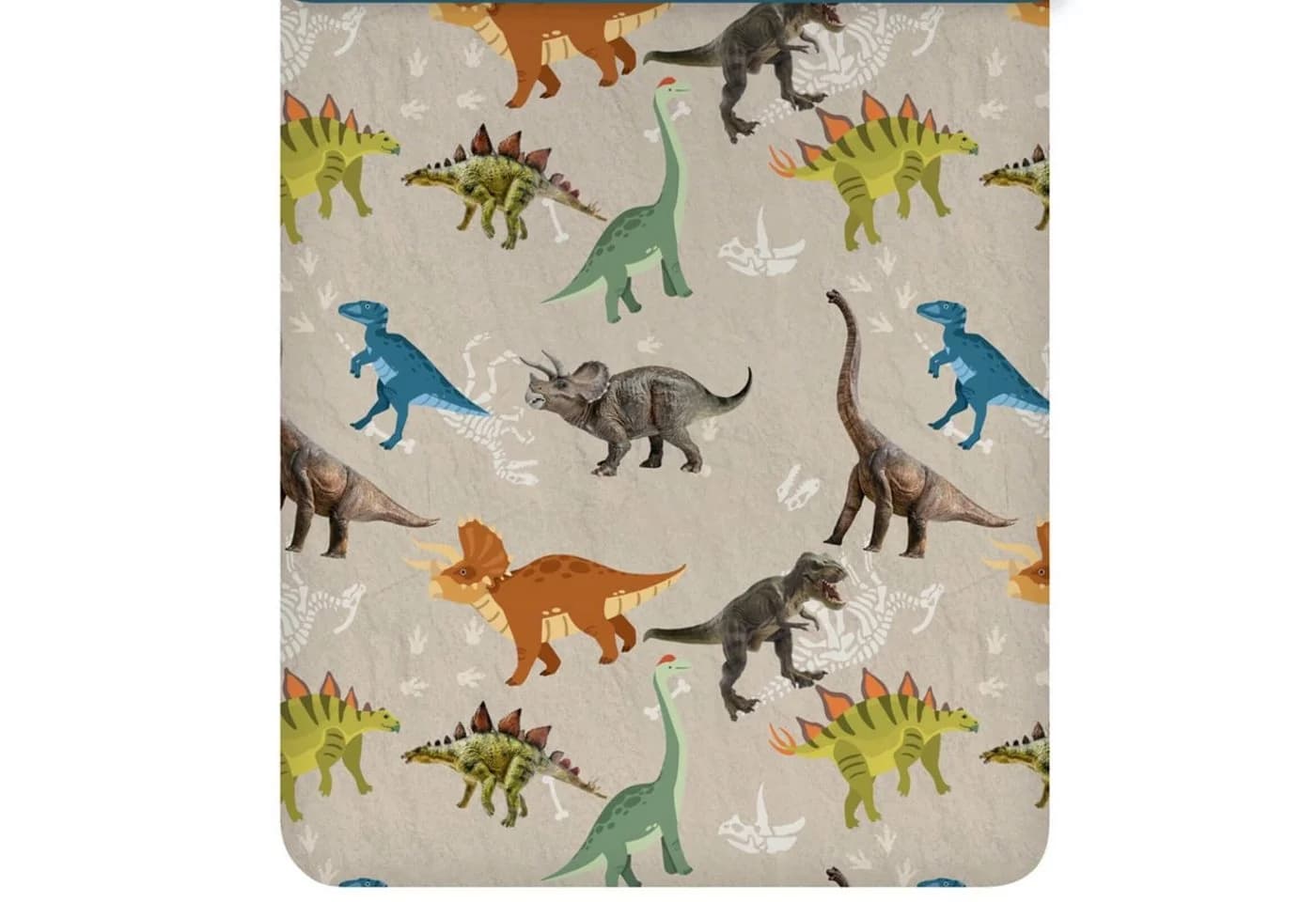 ESPiCO Kinderbettwäsche Dinosaurier Trendy Bedding Baumwolle Blau Beige - Bild 3