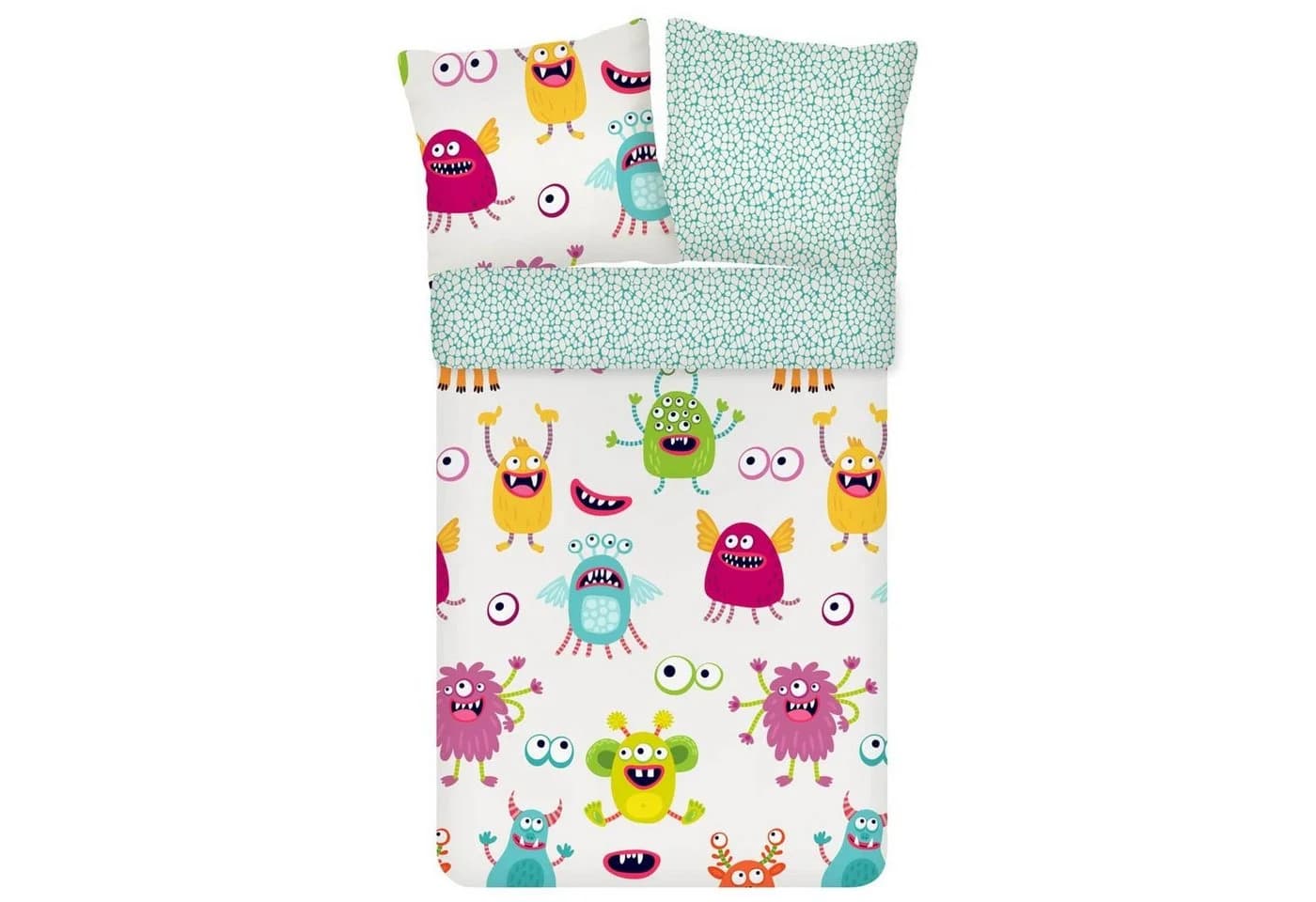 ESPiCO Kinderbettwäsche Monster Trendy Bedding Renforcé 2-teilig Bunt - Bild 2