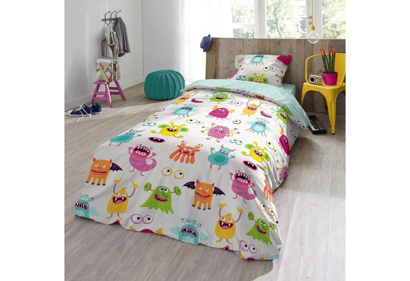 ESPiCO Kinderbettwäsche Monster Trendy Bedding Renforcé 2-teilig Bunt - Bild 5