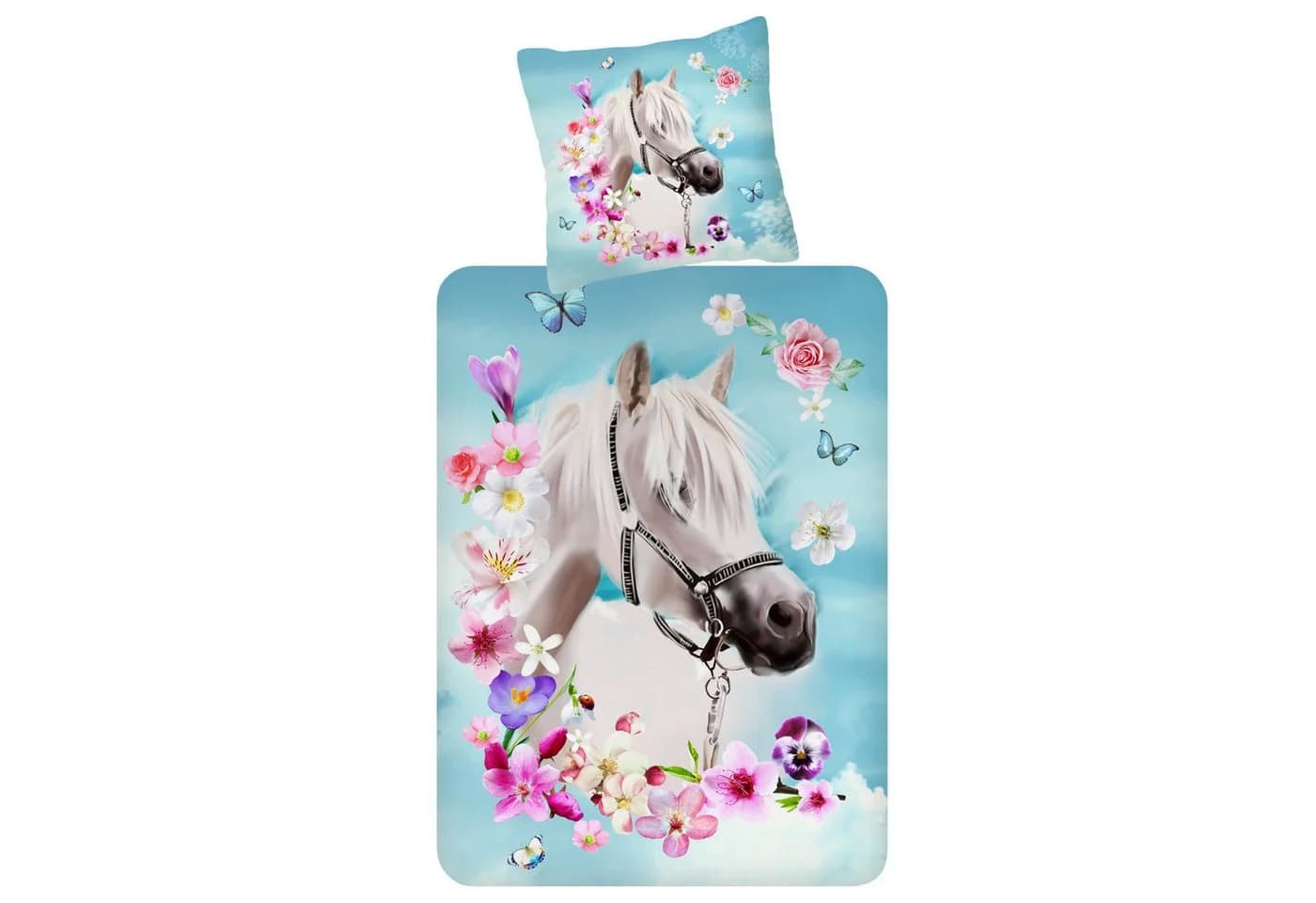 ESPiCO Kinderbettwäsche My Beauty Trendy Bedding Baumwolle 2-teilig Tiermotiv Orchideen Schmetterlinge - Bild 2