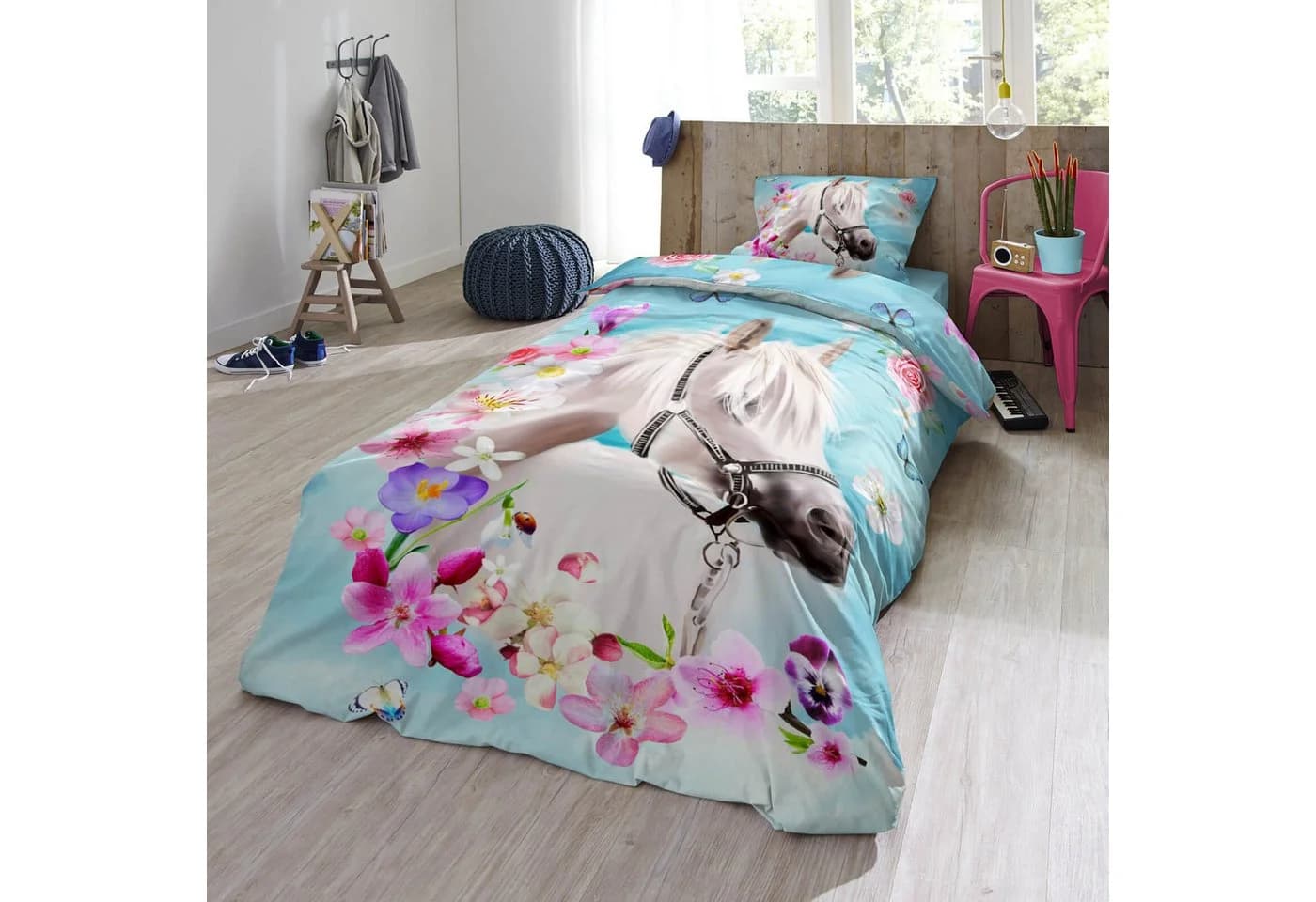 ESPiCO Kinderbettwäsche My Beauty Trendy Bedding Baumwolle 2-teilig Tiermotiv Orchideen Schmetterlinge - Bild 5