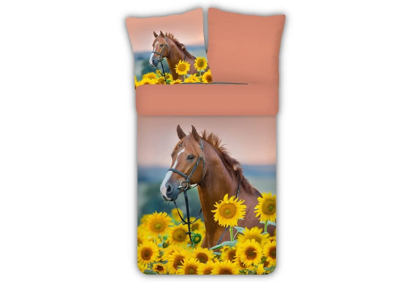 ESPiCO Kinderbettwäsche Pferd Sonnenblumen 2-teilig - Bild 2