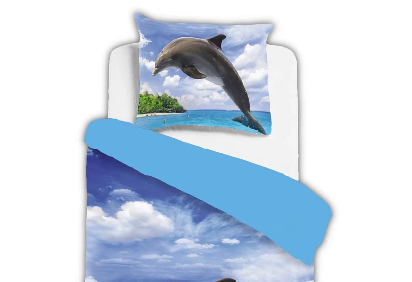 ESPiCO Bettwäsche Delfin Insel Renforcé 2-teilig Blau