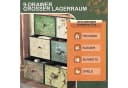 Simurq Kommode Sideboard Retro Stoff 6 Schubladen Stahlrahmen Bild 3