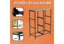 Simurq Kommode Sideboard Retro Stoff 6 Schubladen Stahlrahmen Bild 5