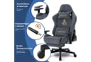 ANDYOU Gaming-Stuhl Alcantara Grau Ergonomisch 200kg Bild 5