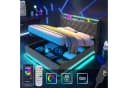 TavilaEcon Boxspringbett Grau 360° LED USB Typ-C Bild 4
