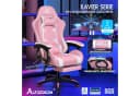 ALFORDSON Gaming-Stuhl mit Massage-Lendenkissen, X-Large, Rosa Bild 3