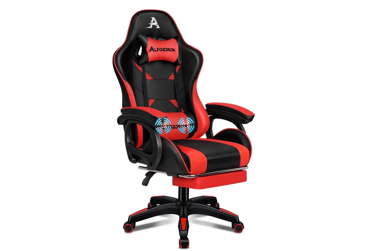 ALFORDSON Gaming-Stuhl mit Massage-Lendenkissen, X-Large, 5 Massagemodi, USB-Anschluss, Ergonomisch - Bild 2