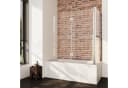 Boromal Badewannenaufsatz mit Seitenwand 120cm ESG Glas Nano Bild 2
