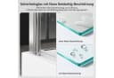 Boromal Badewannenaufsatz mit Seitenwand 120cm ESG Glas Nano Bild 4