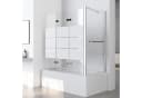 GOEZES Duschwand für Badewanne mit Seitenwand 6mm Sicherheitsglas Bild 1
