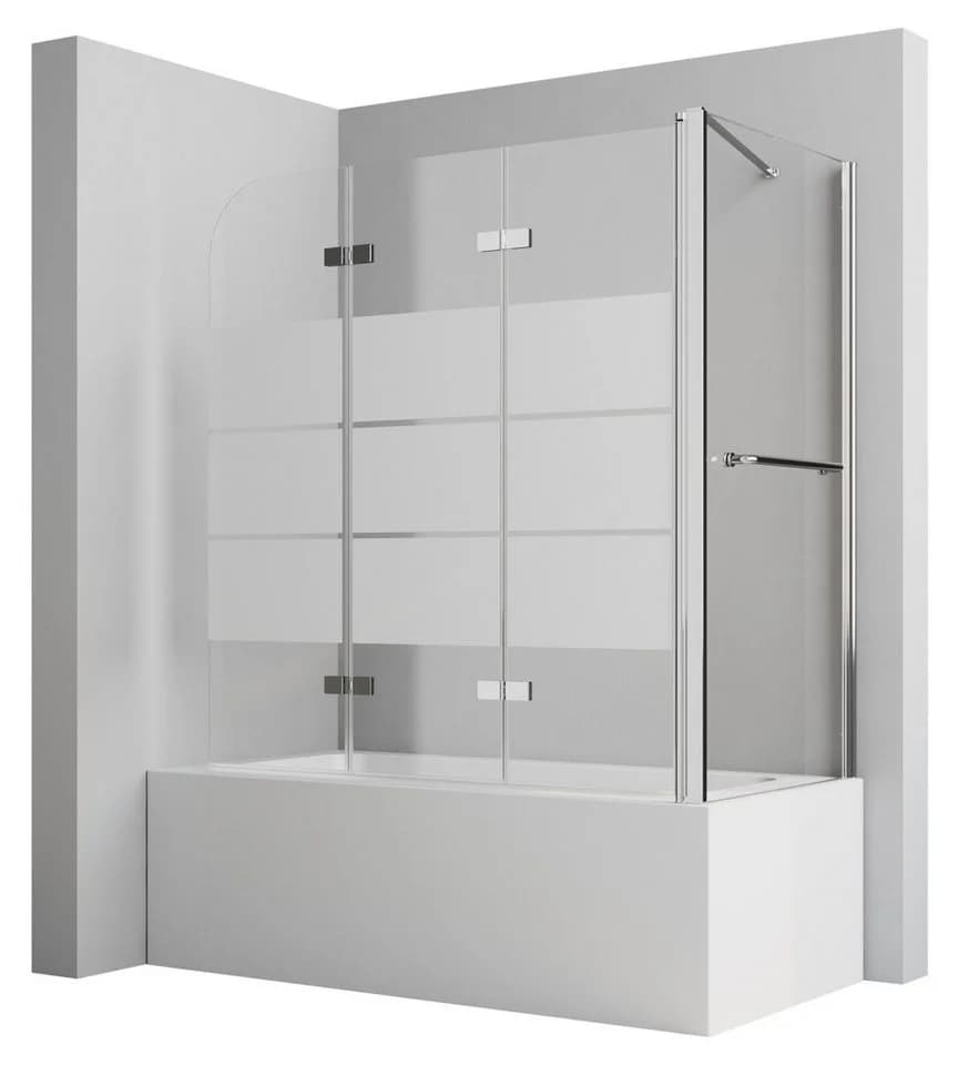 GOEZES Duschwand für Badewanne mit Seitenwand 6mm Sicherheitsglas - Bild 2